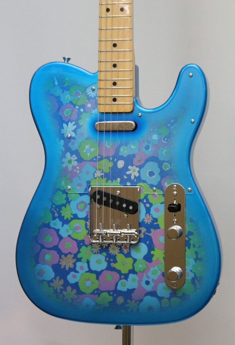 【貴重】Fender Japan Telecaster Blue Flower Fender Made in Japan Limited Telecaster Blue Flower 3.42kg