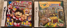 Set of 2 Nintendo DS Games:  Crayola Treasure Adventures  & Carnival Games 