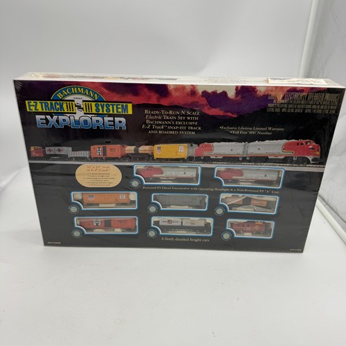Juego completo de tren eléctrico Bachmann escala N Explorer #24008 sellado EZ TRACK | Zustand: New