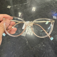 Tiffany  Co. TF2230 8002 Pink Cat Eye Full Rim Plastic Eyeglass Frames Womens