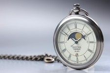 1989 Exc+5 Orologio da tasca Seiko Alba Success V338-0010 fasi lunari quarzo ...