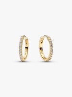 Pandora 14Kt. Vergoldete Ohrringe Sparkling Mini Hoop Creolen 264649C01 Neu
