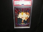 1999 Topps Pokemon TV #2 Meowth Foil Black Logo 2nd print PSA 5 Ex