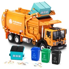 Garbage Truck Toys, Fubarbar 1:43 Bruder Tonka Trash Trucks Model for Boys Me...