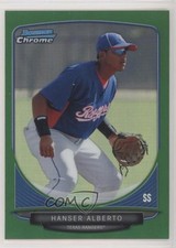 2013 Bowman Chrome Prospects Green Refractor Hanser Alberto #BCP198 x5u