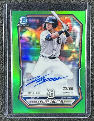 KEVIN MCGONIGLE 2026 BOWMAN CHROME #CPA-KMC PROSPECT AUTO GREEN REFRACTOR 22/99