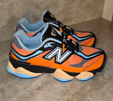 New Balance 9060 Boys Low Top Sneakers Orange/Black/Blue US 6 GC9060OG