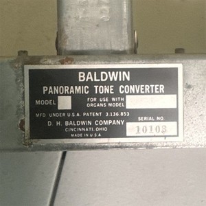 Baldwin Panoramic Tone Converter Reverberation Amplifier Chassis 12AX7 Sockets