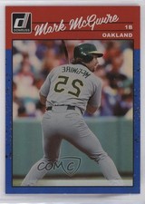2023 Donruss Retro 1990 Variation Holo Blue Mark McGwire (Reversed Image) 5w0