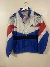 Vintage 1990s New York Giants Apex One M Big Graphics Logos Jacket Size Large