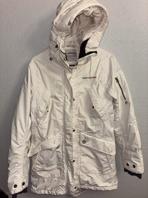 DIDRIKSONS STORM SYSTEM Women's Parka Jacket Size 36 (S) Hooded Insulated White