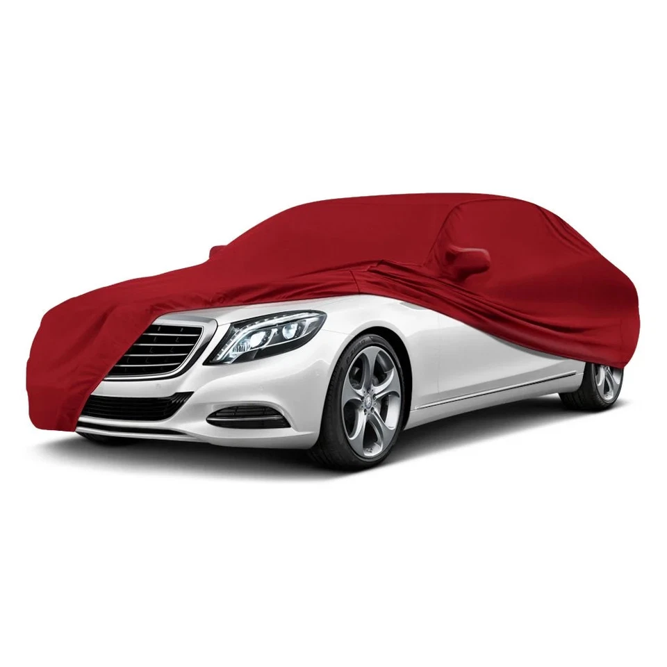 For Honda Civic 96-00 Coverking Satin Stretch Indoor Pure Red Custom Car Cover Foto 2 de 4