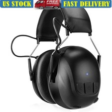 Bluetooth Hearing Protection 120H Playtime NRR 30dB Earmuffs W/ Mic Work New