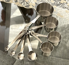 All-Clad 8 Piece Stainless Steel Measuring Cups & Measuring Spoons Set - NWOT