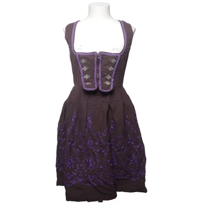 Almenrausch, Dirndl, Größe: 40, Braun/Lila, Baumwolle, Damen #8q8 - Bild 1 von 4
