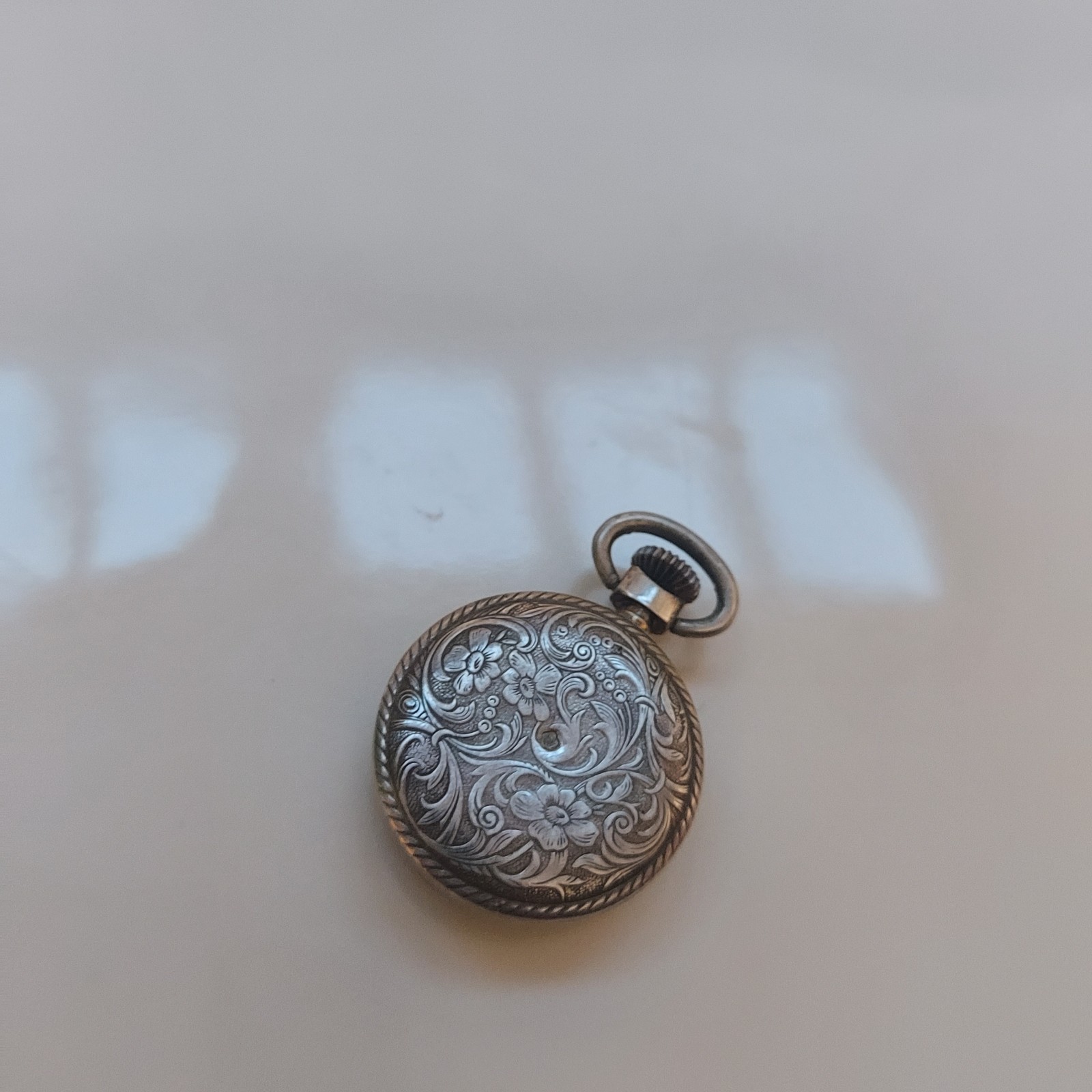 antique solid silver crab hallmark collar pocket … - image 2