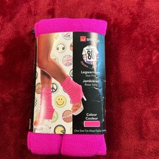 Smiffys Hot Pink Legwarmers 80s Retro Neon Costume Accessory 32757 One Size