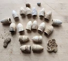 1862 Peninsula Union camp Civil War relics 20 various bullets