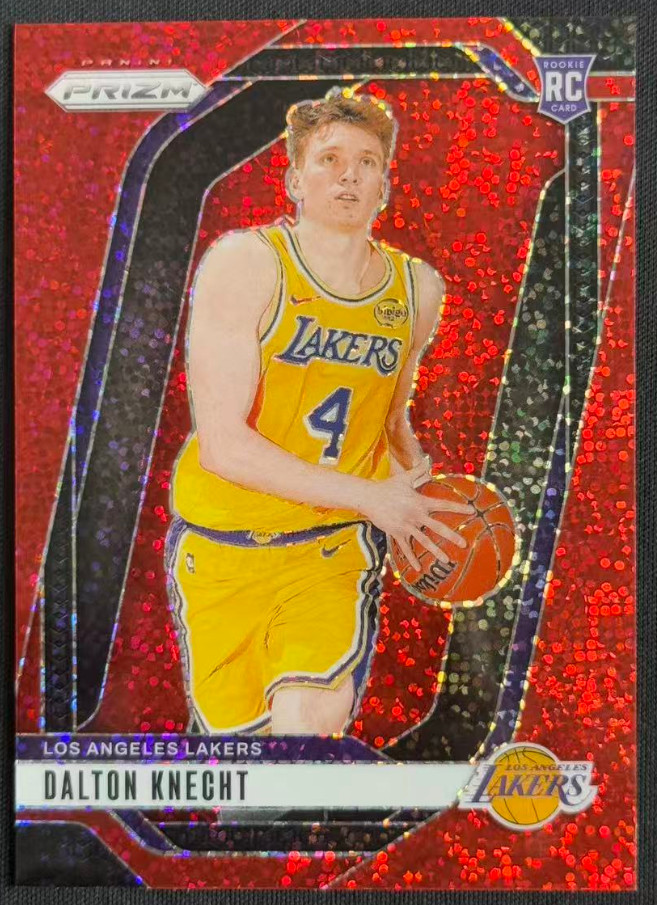 Dalton Knecht 2024-25 Panini Prizm Red Sparkle RC Los Angeles Lakers #238