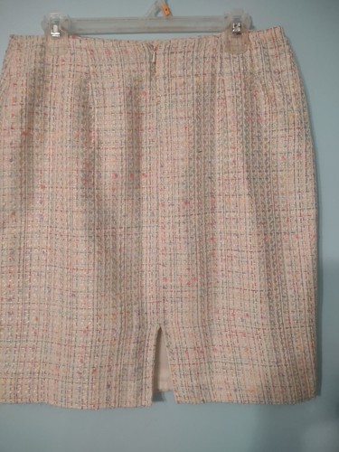 Blazer forrado traje de tweed de dos piezas para mujer Laura Scott + falda 16 carrera Pascua - Imagen 7 de 8