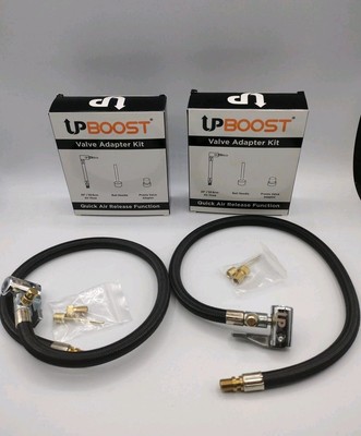 UPBOOST Lot Of 2 Quick Air Release Extension Replacement Hose For Tire Inflators