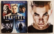 STAR TREK 2009 3-MOVIE COLLECTION BLU-RAY with SLIP COVER VERY GOOD CONDITION