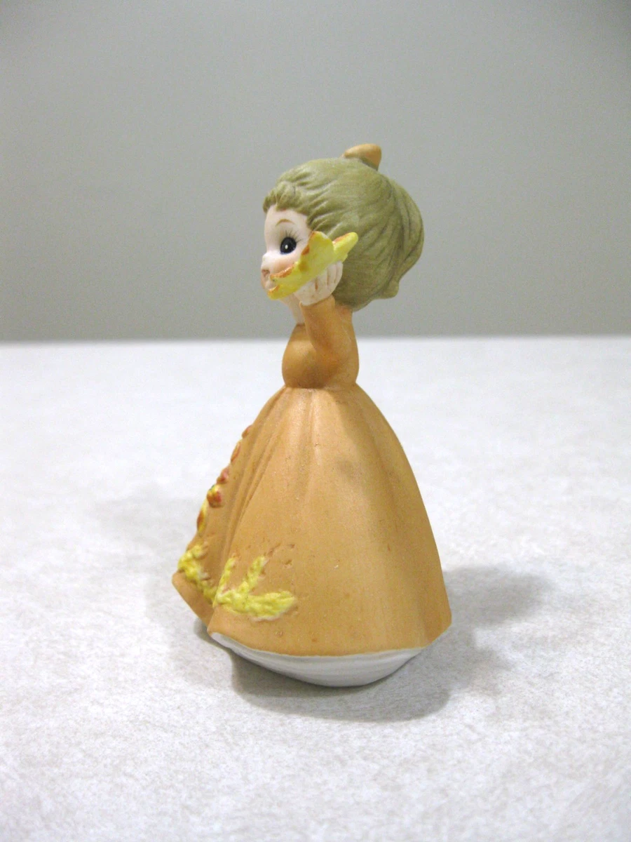 Vintage Josef Originals George Good November Figurine Birthday Girl With leaves