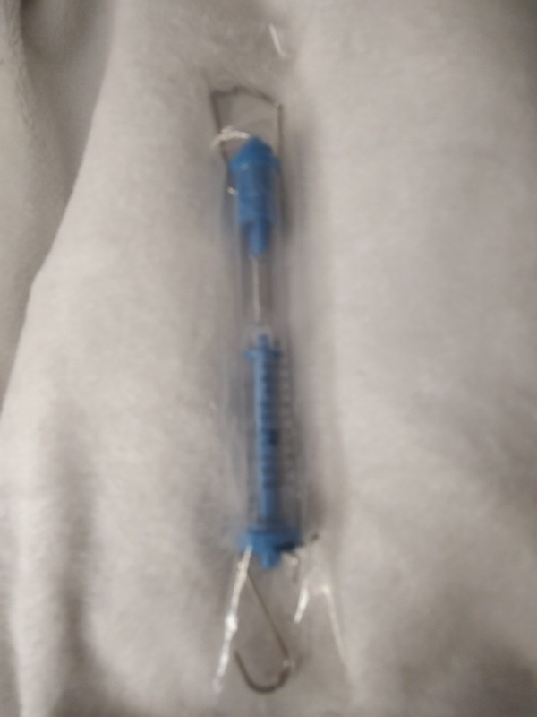 Tubular Spring Scale 250 Grams / 2.50 Newtons, Color: Blue