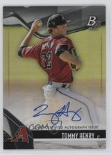 2021 Bowman Platinum Top Prospects Auto Tommy Henry #TOP-5 Auto 0v8s