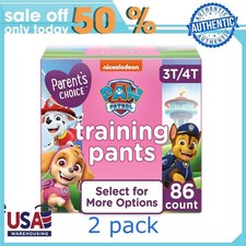 Parent's Choice Paw Patrol Training Pants for Girls, 3T/4T, 172 Count