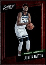 2017-18 Panini Prestige #16 Justin Patton Micro Etch Rookies Red E1