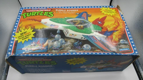 Vintage Teenage Mutant Ninja Turtles Bubble Bomber Airplane 1992