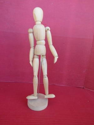 ARTICULATED Man 13'' Poseable Wooden By IKEA GESTALTA Vintage