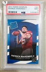 2017 Panini Donruss Rated Rookie Patrick Mahomes II #327 (RC) PSA 9 🔥🔥 Chiefs
