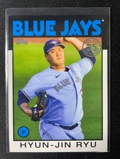 2021 Topps Hyun-Jin Ryu 1986 Topps 35th Anniversary #86B-38 Blue Jays!!!