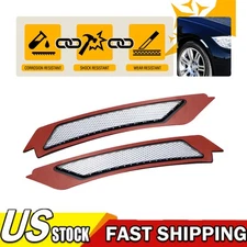 FOR 2009-2011 BMW E90 E91 LCI SEDAN CLEAR SIDE MARKER LAMPS BUMPER REFLECTOR 2PC