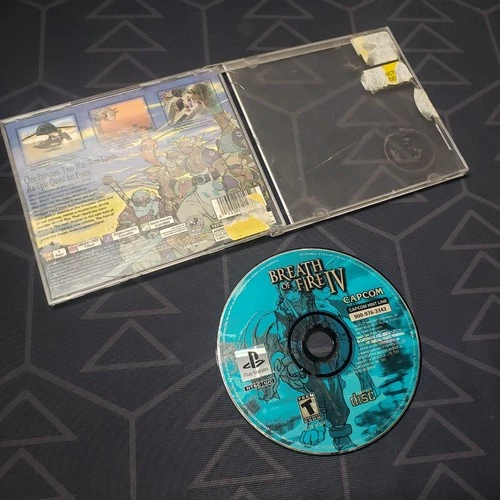 Breath of Fire IV (Sony Playstation 1) 2000 4 Capcom ps1 psx video game RARE OOP