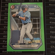 2026 Bowman 1st Daniel Pierce Lime Green 265/399 Rays, Under the Radar, Base lot
