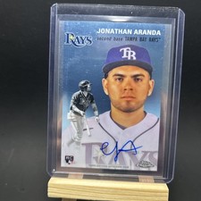 2023 Topps Chrome Platinum Anniversary Jonathan Aranda RC Auto TAMPA BAY  