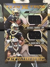 2018 XR Alvin Kamara Michael Thomas Tre Quan Smith Team Trios Patch Gold /99
