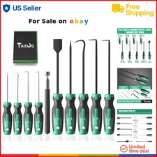 Heavy Duty Hook and Pick Set 10-in-1 Precision Gasket Scraper Electronics Tools