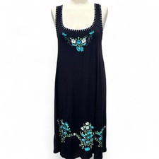 Karen Kane Embroidered Floral Midi Dress XL