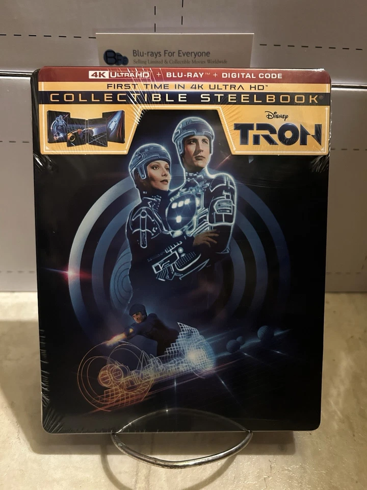 New & Sealed Tron 4K SteelBook UHD Blu-ray [1982] No Dent - Ships Next Day Foto 2 de 4