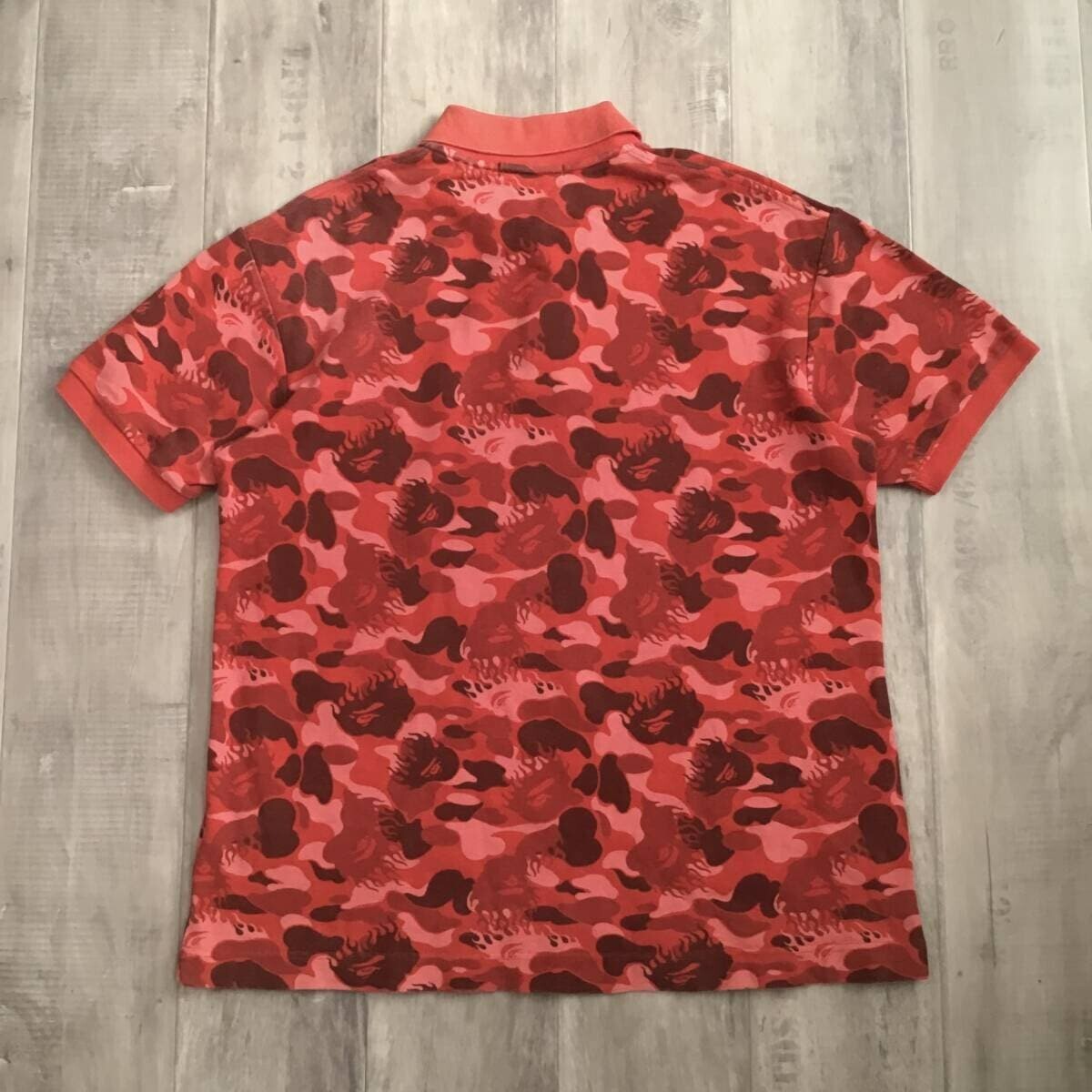APE BAPE KAWS FIRE CAMO ポロシャツ　炎　FLAME s-l1200.jpg