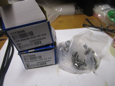 1/4''-20 x 3/8'' Hex Cup Point Grade 18-8 Stainless Steel Socket Set Screw QTY 50