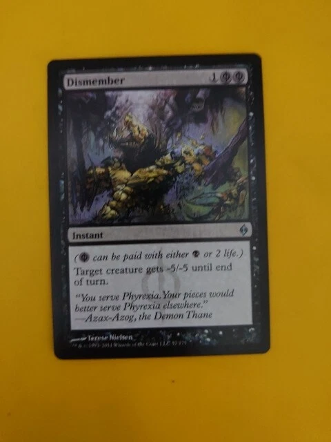 Dismember. InSTANT New Phyrexia. Magic the Gathering Card. - Image 2 of 4