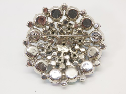 Vintage Juliana DeLizza D&E AB Pfau Strass Brosche Anstecknadel schillernd D2161 - Bild 5 von 10