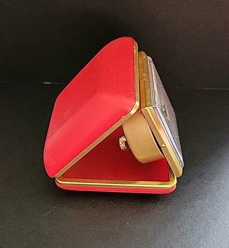Seth Thomas Despertador de Viaje Cuerda Plegable Reloj y Alarma Trabajo Taiwán - Imagen 3 de 4