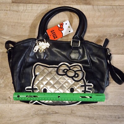2014 Loungefly Sanrio HELLO KITTY Black Hand Shoulder Bag Purse