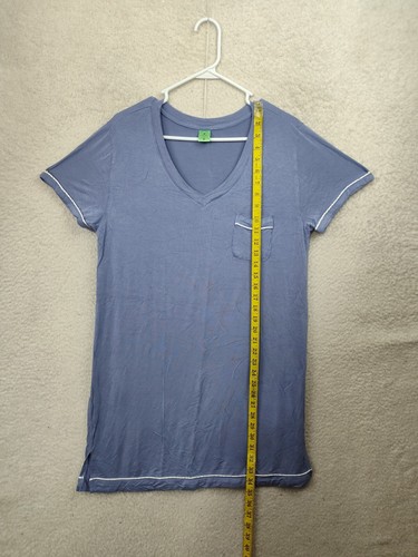 Honeydew Women Robe Extra Large Blue Rayon Blend Short Sleeve Pajama Sleepshirt - Picture 6 of 17